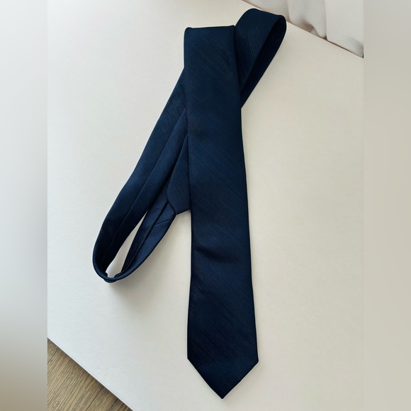 Perry Ellis Portfolio Men’s Dark Navy Tie - Picture 4 of 5